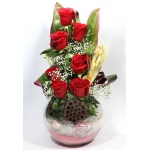 композиция из 7 красных роз (5411)